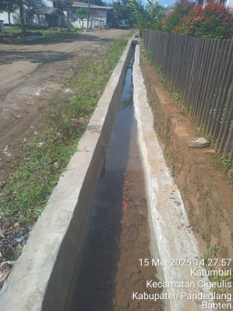 Warga Kampung Babakan Tengah Ucapkan Terima Kasih Atas Pembangunan Drainaseu Dari Dana Desa Tahap 1