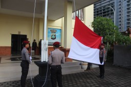 Peringati Harkitnas ke-117, Polres Bandara Gelar Upacara Bendera