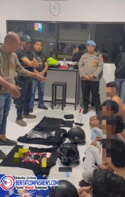 Lima Oknum Anggota Perguruan Silat Diamankan Polres Blitar karena Ganggu Ketertiban Umum