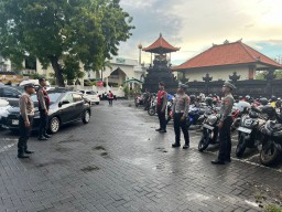 Ibadah Minggu di Gereja Ekklesia, Polres Bandara Ngurah Rai Siapkan Pengamanan