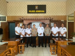 Kapolres Jembrana Terima Audiensi Kepala PPN Pengambengan Bahas Pelabuhan Strategis