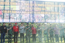 Kapolda Bali Laksanakan Penanaman Pohon dalam Rangka Peringatan Hari Bakti ke-68 Kodam IX/Udayana