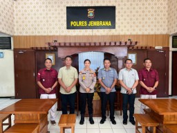 Kapolres Jembrana Terima Audiensi Kepala Rutan Kelas IIB Negara, Bahas Pengamanan dan Sinergi
