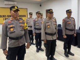 Polres Bandara Ngurah Rai Ikuti Zoom Meeting Pemuliaan Nilai-Nilai Luhur Tribrata