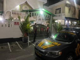 Polres Bandara Ngurah Rai Gelar Patroli Blue Light di Malam Hari