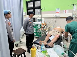 Polsek Nusa Penida Tindaklanjuti Kecelakaan Kerja di Desa Sakti