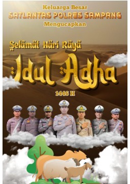 Idul Adha 1446 H, Kasat Lantas Polres Sampang Berpesan Keselamatan Berlalu Lintas