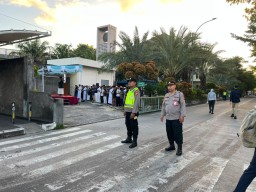 Polres Bandara Ngurah Rai Pengamanan Sholat Ied Idul Adha 1446 H