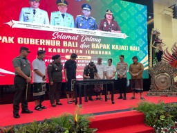 Kapolres Jembrana Hadiri Peresmian Bale Kertha Adhyaksa Kejaksaan Negeri Jembrana