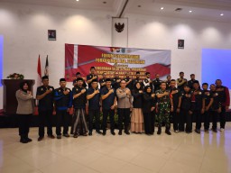 Polres Pasuruan Hadiri Pelantikan IPSI Serta Deklarasi Satgas Sentot Prawirodirdjo
