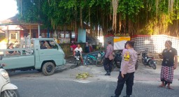 Polsubsektor Lembongan Amankan Giat Upacara Melasti di Lembongan