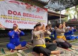 Polres Jembrana Gelar Doa Bersama Warnai Rangkaian Hari Bhayangkara ke-79