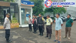 Polsek Makasar Gelar Apel Pengamanan Aksi Unjuk Rasa Mahasiswa GAMIS-JKT di Kantor BPJPH