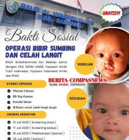 RSUD dr. Muhammad Zyn Sampang Gelar Bakti Sosial Bibir Sumbing