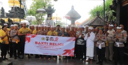 Jelang Rangka Hari Bhayangkara ke-79 Tahun 2025 Polresta Denpasar Gelar Bakti Religi