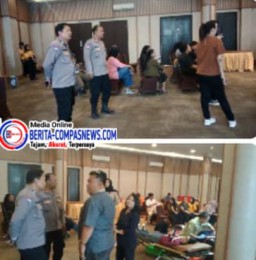 Polsek Cakung Kawal Kegiatan Donor Darah di Clubhouse JGC, Wujud Sinergi Peduli Kemanusiaan