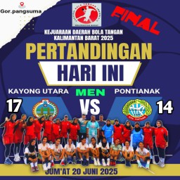 Toreh Prestasi Bola Tangan Kejurda Kal-Bar, Putra Daerah Terbaik Kayong Utara Raih Mendali Emas
