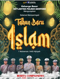 Satlantas Polres Sampang Ucapkan Selamat Tahun Baru Islam 1447 Hijriah
