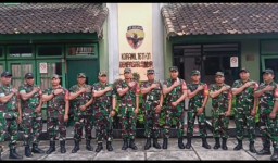 Danramil 1611-01 Dentim Bersama Anggota Ucapkan Selamat Hari Bhayangkara ke -79