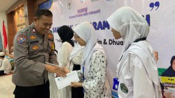 Bhabinkamtibmas Hadiri Santunan Anak Yatim Di Yayasan Mutiara Qalbu, tekankan pentingnya kamtibmas dan semangat belajar