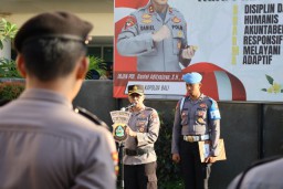 Sampaikan Arahan Tegas, Wakapolres Bandara Apresiasi Kinerja Personel