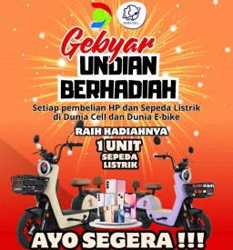 Gebyar Undian Berhadiah di Dunia Cell dan Dunia E-Bike Madura