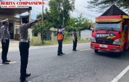 Satlantas Polres Sampang Gelar Ops Gabungan Pemeriksaan Kendaraan Bermotor