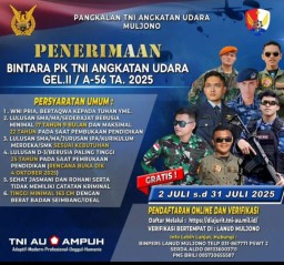 Jadwal Rekrutmen TNI AU 2025, Buruan Daftar Sebelum Tutup!