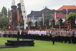 Pimpin Apel Pagi, Ini Penyampaian Kabid Propam Polda Bali