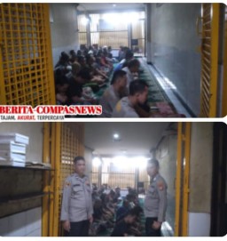Rutan Polres Metro Jakarta Timur menyelenggarakan kegiatan Sholat Jum’at berjamaah