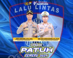 Tingkatkan Kesadaran Berlalu Lintas, Polres Sampang Gelar Operasi Patuh Semeru 2025