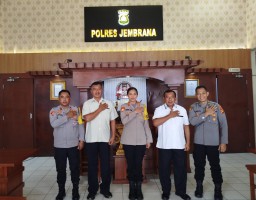 PP Polri Jembrana Audiensi dengan Kapolres, Bahas Rangkaian HUT ke-26