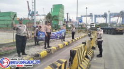 Satgas Preventif Polres Pelabuhan Tanjung Priok Gelar Operasi Patuh Jaya 2025, Edukasi Pengendara Secara Humanis