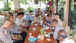 Kapolsek Dentim Pimpin Anev PJU, Bahas Evaluasi dan Optimalisasi Kinerja