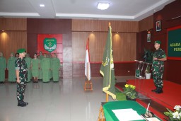 Dandim 0501/JP Pimpin Korps Raport Penerimaan Perwira Baru.