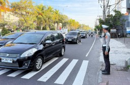 Ops Patuh Agung 2025 Polresta Denpasar Tingkatkan Pengaturan Lalin di Titik Rawan Macet