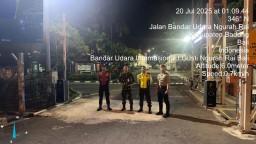 Amankan Obvitnas, Polres Bandara Laksanakan Patroli Subuh di DPPU