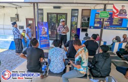 Satlantas Polres Sampang Laksanakan Kegiatan Polantas Menyapa
