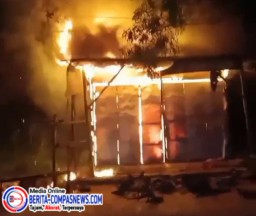 Kebakaran Hebat di Sampang, Bengkel dan Toko Onderdil Sepeda Motor Ludes Terbakar