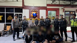 8 Pemuda Hendak Tawuran Diamankan Patroli Jogoboyo, Polisi Sita Senjata Tajam