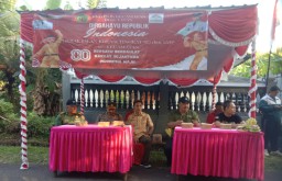 Kapolsek Pekutatan Hadiri Gerak Jalan Pelajar: Rayakan Kemerdekaan RI Dengan Semangat dan Kebersamaan