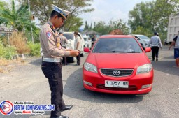 Satlantas Polres Sampang Gelar Operasi Gabungan, 89 Pelanggar Terjaring Tilang
