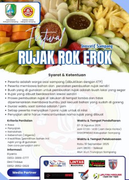 Meriahkan Festival Rujak Rok Erok Se-Sampang