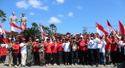 Dandim Tabanan Hadiri Pawai Peringatan HUT ke-80 Kemerdekaan Republik Indonesia