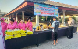 Polres Jembrana Gelar Gerakan Pangan Murah di PPN Pengambengan, Sediakan 1,8 Ton Beras SPHP Untuk Warga