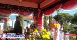 HUT RI ke-80, Pemkab Sampang Gelar Upacara Bendera di Lapangan Pendopo Trunojoyo
