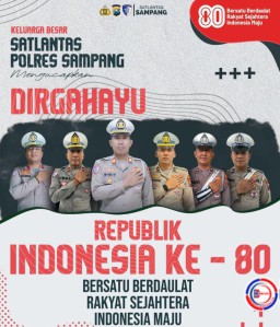 Dirgahayu RI ke-80, Satlantas Polres Sampang Ingatkan Pentingnya Persatuan dan Kesatuan Bangsa