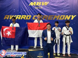 Prestasi Membanggakan, Polisi Muda Tangerang Kota Sabet Emas di MBW Internasional Championship 2025