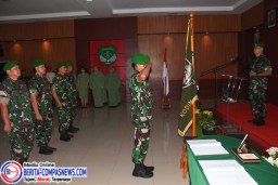 Bentuk Penghormatan, Kodim 0501/JP Laksanakan Korps Raport Penerimaan dan Pelepasan Perwira.