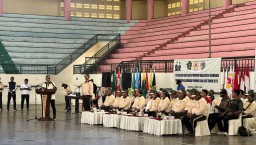Waka Polres Jembrana Hadiri Pelepasan Kontingen Porprov Bali XVI